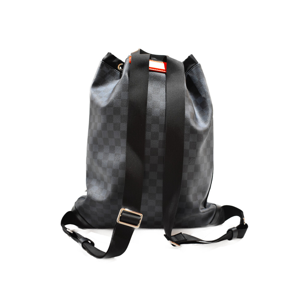 Louis Vuitton Cobalt Backpack Coated Canvas Edition Blue Damier Gym Limited